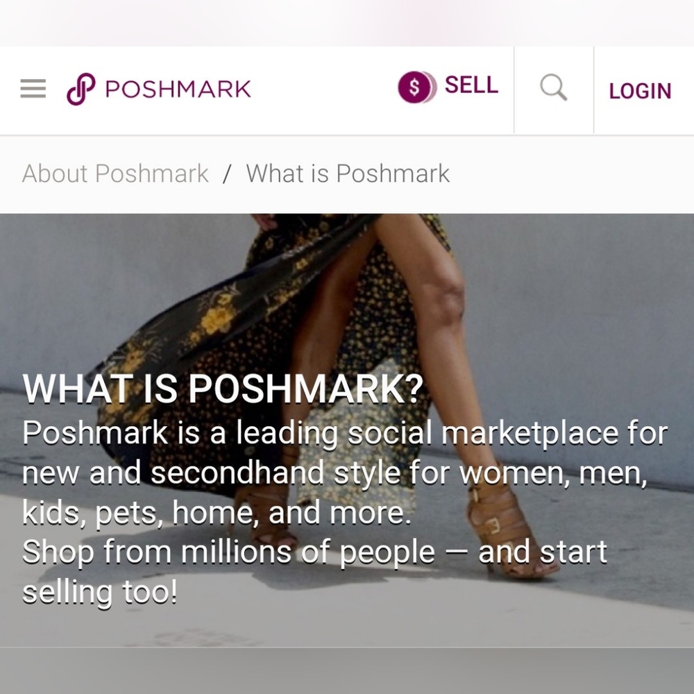 Poshmark Is to sale SECONHAND mostly